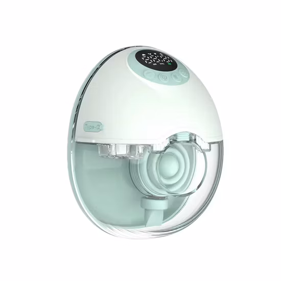 Tire-lait portable, rechargeable et personnalisé, mains libres, double bride scellée, silencieux, en silicone