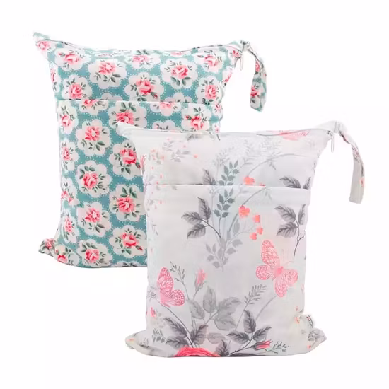 Sac étanche à double poche pour couches lavables pour bébé, imperméable et réutilisable, taille maman