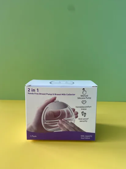 Collecteur de lait maternel portable et tire-lait en silicone pour un stockage pratique du lait