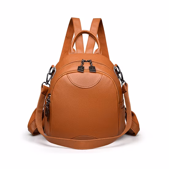 Sac à dos pour femme, nouveau style, simple, grande capacité, en cuir litchi, tissu PU, multicolore