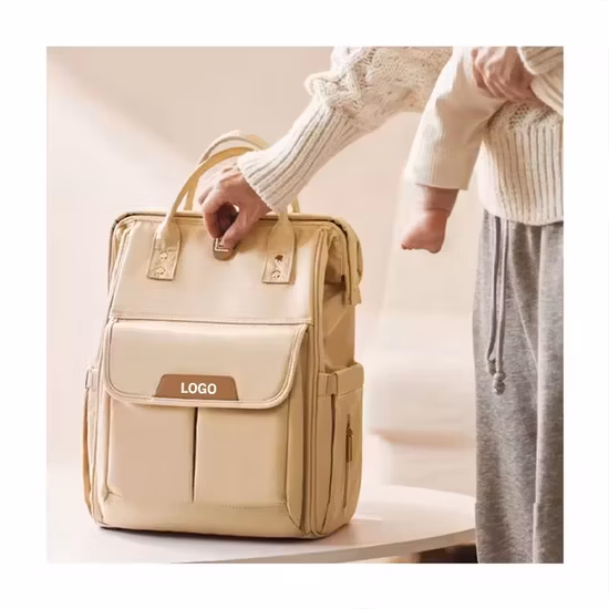 Sac à langer portable à double bandoulière, grande capacité, pour maman et bébé