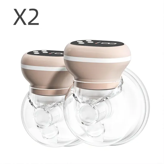 Tire-lait électrique portable à écran LCD, collecte silencieuse du lait avec récipient de stockage, tire-lait automatique intelligent, forte aspiration