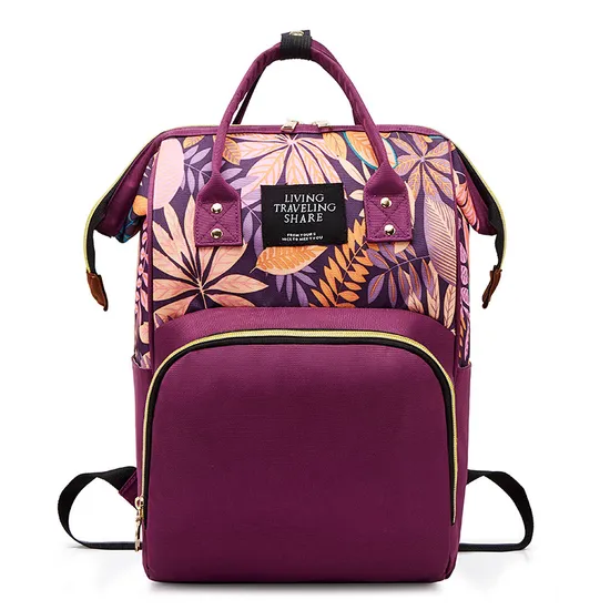 Sac à dos à langer OEM grande capacité avec logo personnalisé pour maman et bébé